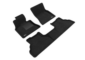 BMW X6 Floor Mat Set - Front and Rear - 3D MAXpider - Elegant Series - Black - `08-`14